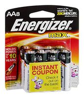 Energizer Alkaline Batteries Size Aa 1.5 V Pack / 8