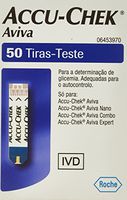 Accu-chek Aviva Glucose Test Strips, 50 count - No Code KEY