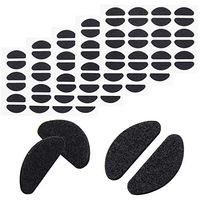 60 Pairs Soft Foam Eyeglass Nose Pads 1mm Self Adhesive Nosepads Stick on Nose Pads Adhesive Glasses Pads Non-Slip Eyeglass Pads for Eyeglasses Sunglasses, Black