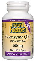 NATURAL FACTORS Coq10 100 Mg Bonus, 150 CT