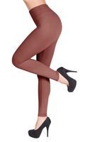 SATINA #1 High Waisted Buttery Soft, Full Length Old Rose, Size One Size