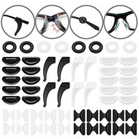 Eyeglass Nose Pads, 28 Pairs Soft Eyeglasses Pads Adhesive Silicone Anti-Slip Nosepads, Eyewear Retainer, Eyeglass Hooks for Eyeglass, Glasses, Sunglasses