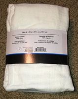 Mainstay Lot of 10 pcs Flour Sack White Towels - 100% Cotton - Large Size 28" x 29"
