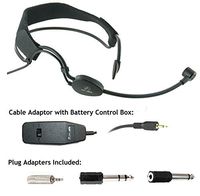 AV-JEFE AVL606 Professional Headset Microphone with 3.5mm & 6.3mm Stereo Plug for Camcorders, Digital Recorders, Bus PA Systems_ Gooseneck Boom for Precise Positioning