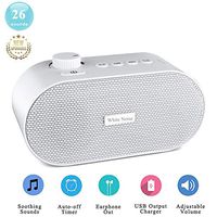BEREST A1 White Noise Machine for Sleeping, Portable Sleep Sound Therapy Machine with 26 Non-looping Soothing Sounds, USB Output Charger, Travel Sleep Auto-Off Timer for Baby Kids Adults