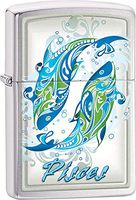 Zippo Personalized Customize Message Engraving on Backside Horoscope Zodiac Signs Lighter (Pisces)