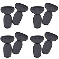 DWR 4 Pairs Heel Grips, Extra Strong Heel Stickers Shoe Heel Snugs Inserts Insoles Pads Foot Care Protector For Women Girls (Black)