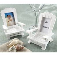 Beach Memories Miniature Adirondack Chair Place Card/Photo Frame (Set of 8) by KA