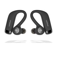 Woowi Bluetooth Headphones IPX5 Waterproof, TWS Sports Earphones, Sweatproof Earbuds w/Touch Control, DSP Noise Cancelling Headset for Sports Running Gym Workout, 6 Hours Play Time. (Black)