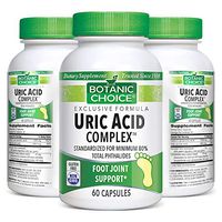 Botanic Choice Uric Acid Complex - Adult Daily Supplement - Delivers Essential Vitamins and Herbs Supporting Healthy Uric Acid Levels Joint Comfort and Urinary Function 60 Capsules