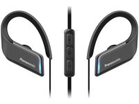 Panasonic Wings Headphones - Ultra Light Sports Clip Around Ear Bluetooth Wireless (RP-BTS55-K) (Black)