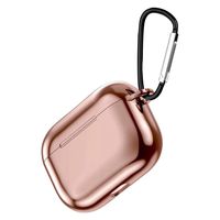 Smileyth Case for AirPods Pro 2019 Wireless Charging Box,Stylish Design Electroplate Protective Skin Shockproof Anti-Scratch Case Cover for AirPods Pro 2019 (Rose Gold)