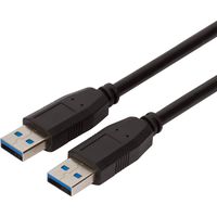 Buyer's Point SuperSpeed USB 3.0 (USB to USB Cable Male to Male) Type A/Type A Cable Cord for Data Transfer Hard Drive Enclosures, Printers, Modems, Cameras, Flash Drives, Thumb (1.5ft) (Black)