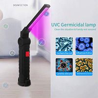 Foldable Handheld UV Disinfection Lamp Sterilizer Light Home Safety Portable Mini Lamp Electric Sanitizer for Home Hotel Travel Use 10W