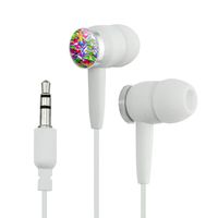 GRAPHICS & MORE Hummingbird Colorful Pattern Novelty in-Ear Earbud Headphones