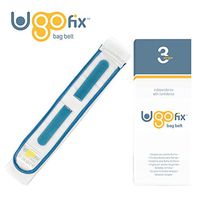 Ugo Fix Bag Strap (x3) – Extra Padded Urine Drainage Catheter Leg Bag Support Strap with Soft Elastic Fabric and Comfortable Silicone Grips (Pack of 3)