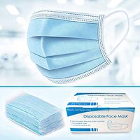 WelHope Disposable Earloop Mouth Face Cover 20pcs 3 Layers Breathable Elastic Anti-Dust for Surgical Salon