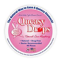 Three Lollies Assorted Queasy Drops for Nausea Supporting Breast Cancer Awareness, 48 Count