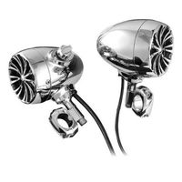 Kuryakyn 835 Bluetooth Sound of Chrome Speakers for Harley 1-1/4 in. Handlebars (835)