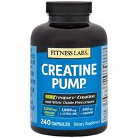Fitness Labs Creatine Pump with L-Citrulline, L-Arginine, and Creapure Creatine Monohydrate - 240 Capsules