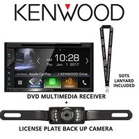 Kenwood DDX6704S 6.2" DVD Receiver + License Plate Back Up Camera + SOTS Lanyard