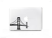 Golden Gate Bridge Small Sticker Decal For MacBook Pro, PC, Laptop, Window, Car, or Wall