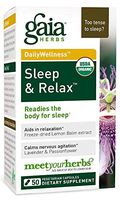 GAIA HERBS Organic Sleep and Relax Liquid Caps, 50 CT
