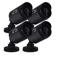 Night Owl Security, 4 Pack of 720p HD Wired Security Add-on Bullet Cameras (Black)