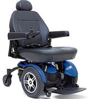 Pride Mobility - Jazzy Elite 14 - Front-Wheel Drive Power Chair - Jazzy Blue