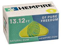 6 Packs Hempire Small Size Hemp Rolling Paper Roll + 3-Piece 63mm Beamer Acrylic Grinder with Storage Compartment + Beamer Smoke Sticker