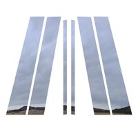 Ferreus Industries Polished Stainless Pillar Post Trim Cover fits: 2000-2011 Cadillac Deville DTS 4 Door Sedan PIL-007-CR