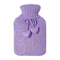 tralasume Hot Water Bottle Knitted Hot Water Bottle Woven Hot Water Bottle Suitable for All Adults and Children. The Perfect Birthday for Friends and Family.