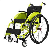 TX Medical Sport Wheelchair Lightweight Steel Multifunction Portable for Deformity and Elderly Green