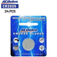 ACDelco CR2025 3V Lithium Coin Cell Battery, Watch and Electronics Button Batteries, 24 Count