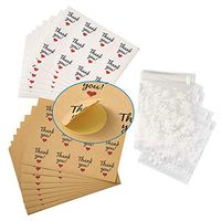 MegaPet 200pcs Christmas Cellophane Treat Bags Self Adhesive Snowflake Clear Candy Cookie Gifts Bags with Thank You Stickers for Birthday Wedding Party Favor 3.89x3.94 inch (9.9x10cm)