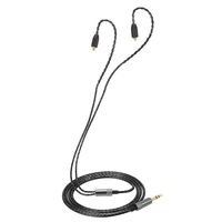 Docooler 3.5mm Wired Earphones Cable Detachable Replacement Headphone Cord MMCX Connector for Shure SE215 SE315 SE425 SE535 SE846 UE900 Headphones Black