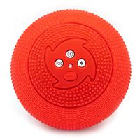 MyoStorm Heating Vibrating Massage Ball Roller for Deep Tissue Muscle Recovery Therapy and Pain Relief w/ 3 Speed Vibration + Heat Setting (Red)
