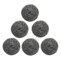 Household Surfaces Scouring Pads & Sticks, 6 Pack Stainless Steel Sponges, Scrubbing Scouring Pad, Steel Wool Scrubber for Kitchens, Bathroom and More