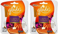 Glade 4 Plugins Scented Oil Air Freshener Refill, Rich Pumpkin Dreams, 2 Twin Packs