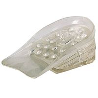 EUBUY 1 Pair of Silicone Transparent 5 Layers Gel Height Increase Shoes Insoles Shoe Pads