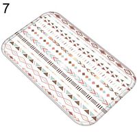 TbpersicwT Home bedroom carpet door mat, Geometric Pattern Living Room Door Mat Entrance Rug Anti-slip Bathroom Carpet - 7#
