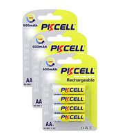 1.2V 600mAh AA Ni-MH Battery Rechargeable Batteries for Garden Solar Lights(12pc)