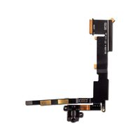 Group Vertical Replacement Headphone Jack Flex Cable Compatible with Apple iPad 2 WiFi (Black) (A1395, A1397, A1396)