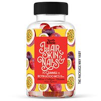 70 Hair Gummies Biotin 6000mcg Collagen Silicon PABA & Multivitamins | Hair Skin and Nails Vitamins Gummy for Women | B Complex Folic Acid 400mcg Vitamin A C D E & Zinc for Hair Growth | Pectin-Based