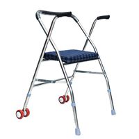 EGCLJ Elderly Rollator Walker with Armrest - Two Wheeled Walker with Seat - Rehabilitation Auxiliary Walking Frame Elderly Walking Aid