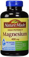 Nature Made High Potency Magnesium 400 mg 2 Pack each of 150 Liquid Softgels