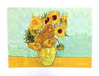 Lens Cloth - Microfiber - Fine Art Design: Vase of Sunflowers by Van Gogh
