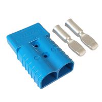 350A Battery Connector AWG 2/0 Quick Connect Battery Modular Power Connectors Quick Disconnect (Blue)