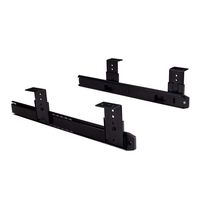 KINGO HOME 14" Keyboard Slide, 3/4 Extension, Steel (Set of 4) - Black