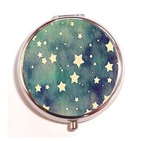 WATERCOLOR Little Star Custom Fashion Pill Box Medicine Tablet Holder Organizer Case for Pocket or Purse
